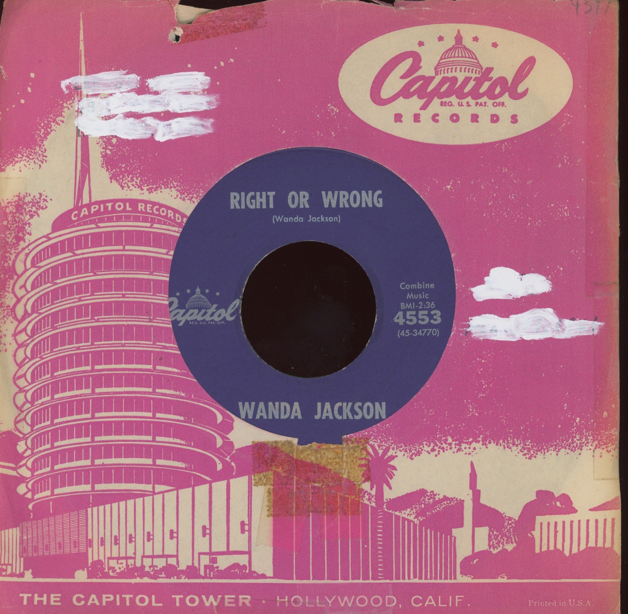 Wanda Jackson - Funnel Of Love on Capitol Rockabilly Popcorn 45