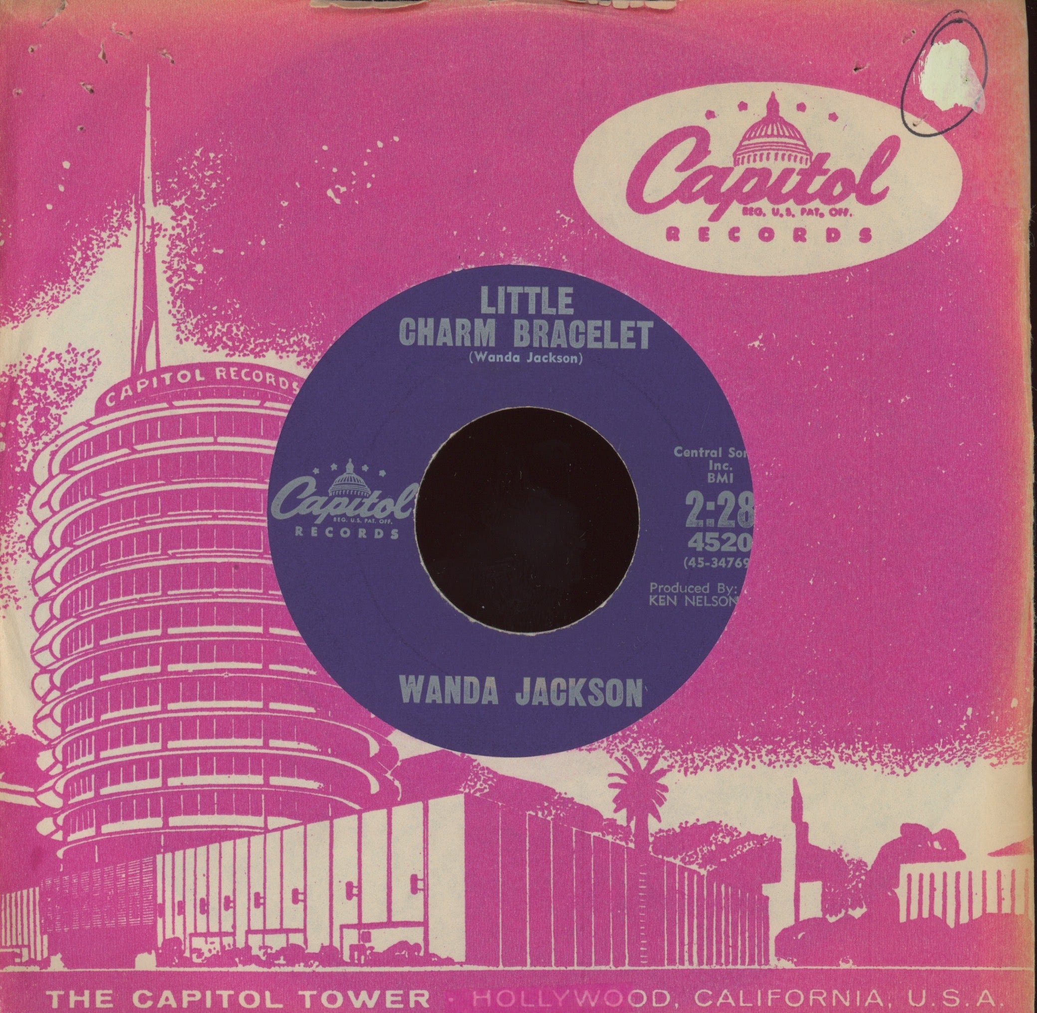 Wanda Jackson - Riot In Cell Block Number Nine on Capitol Rockabilly 45