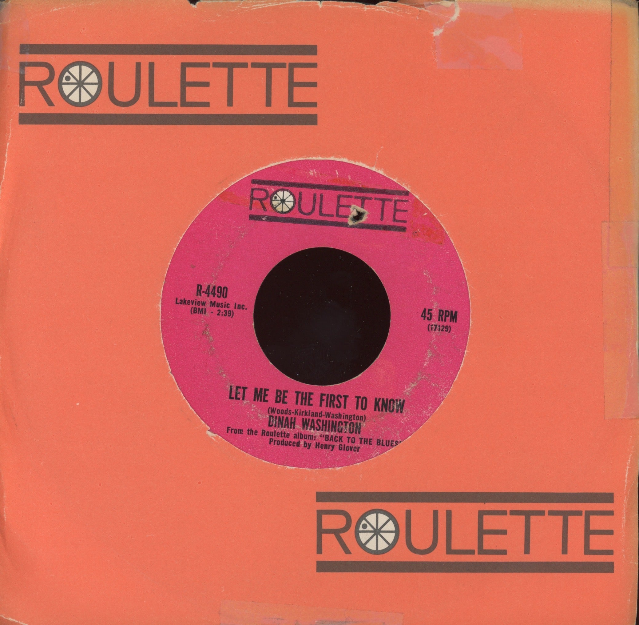 Dinah Washington - Soulville on Roulette R&B Mod 45