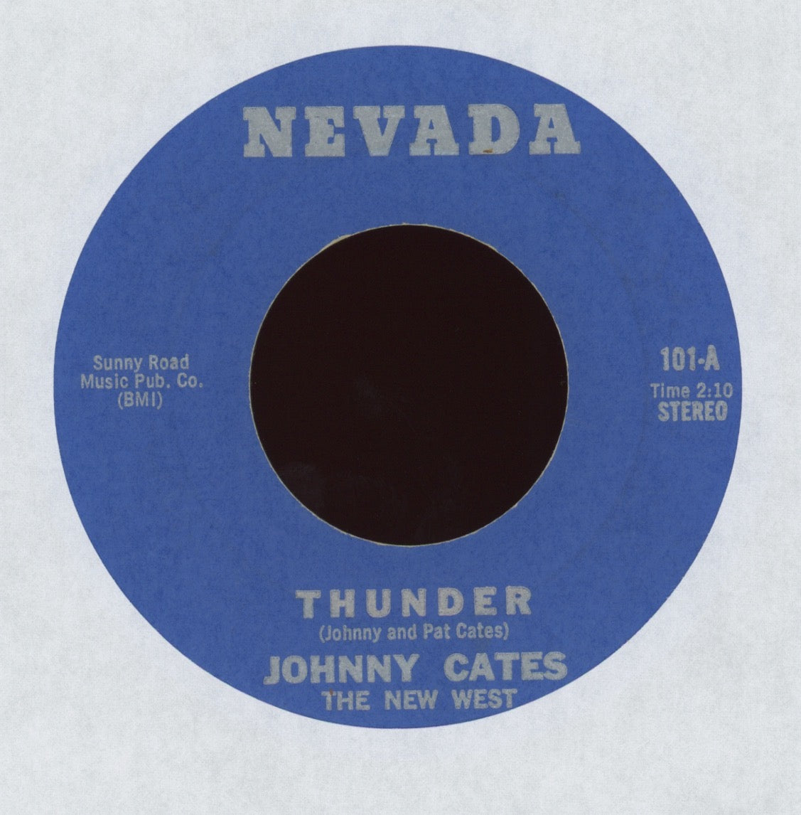 Johnny Cates - Thunder on Nevada Rare Rockabilly Hot Rod 45