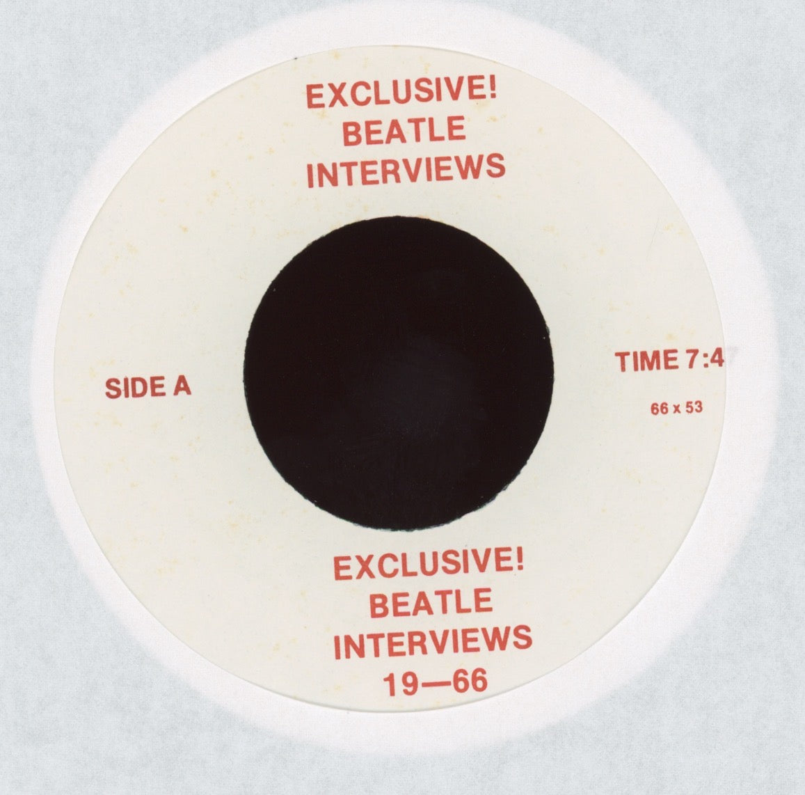 The Beatles - Exclusive Beatles Interview Seattle 66 Unofficial 45 With Picture Sleeve