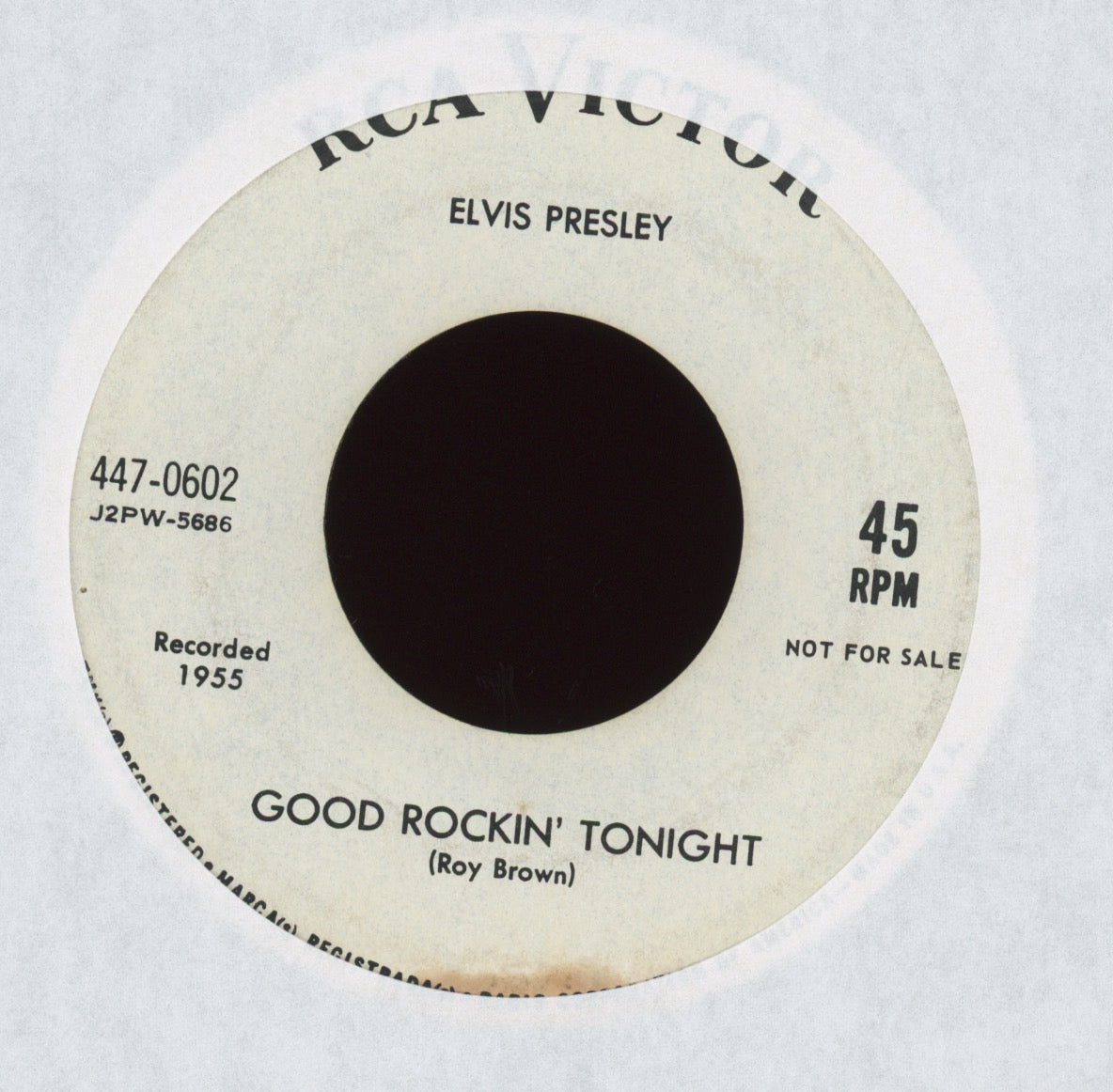 Elvis Presley - Good Rockin' Tonight on RCA Promo 45