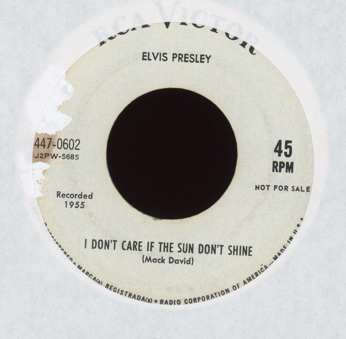 Elvis Presley - Good Rockin' Tonight on RCA Promo 45