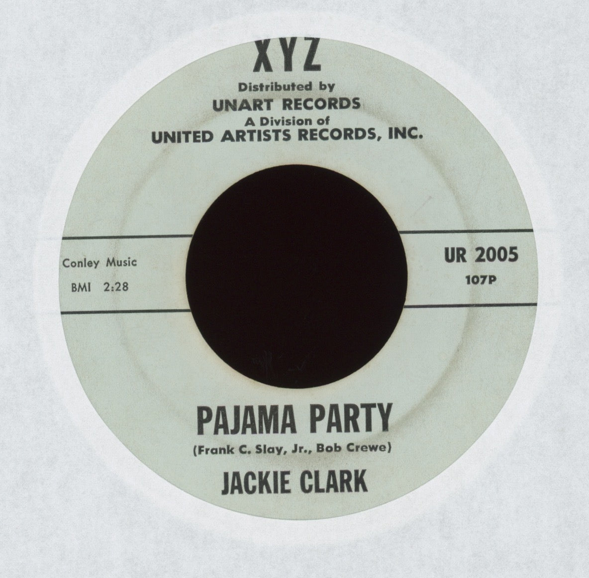 Jackie Clark - Pajama Party on XYZ Rockabilly 45