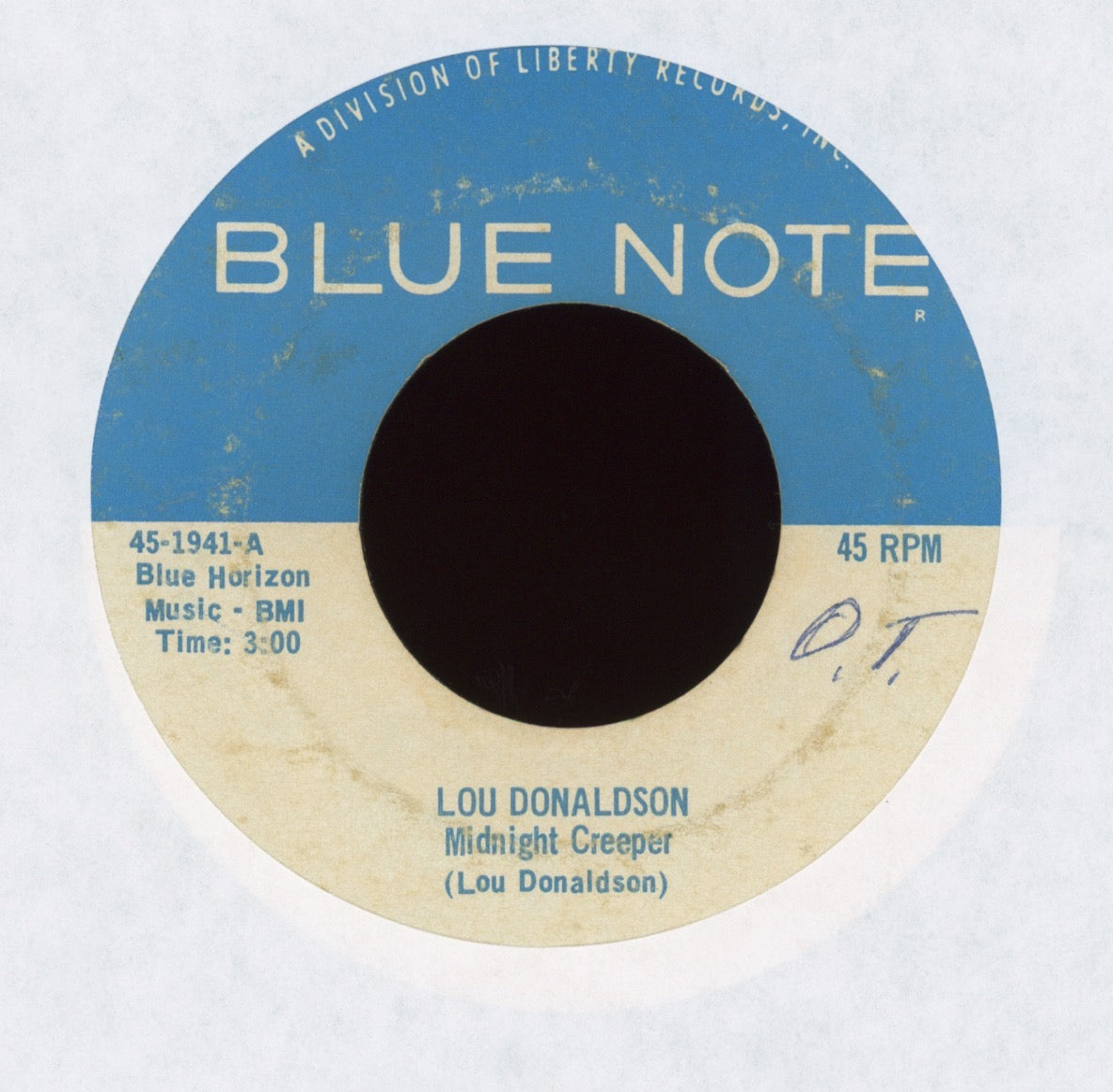 Lou Donaldson - Midnight Creeper / Love Power on Blue Note Soul Jazz 45