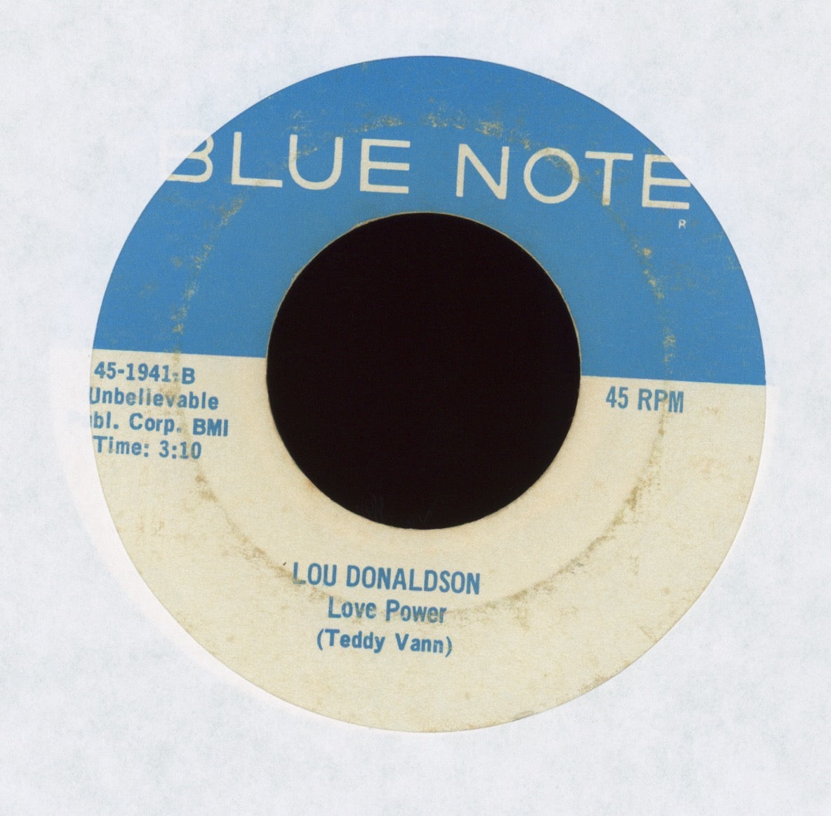 Lou Donaldson - Midnight Creeper / Love Power on Blue Note Soul Jazz 45