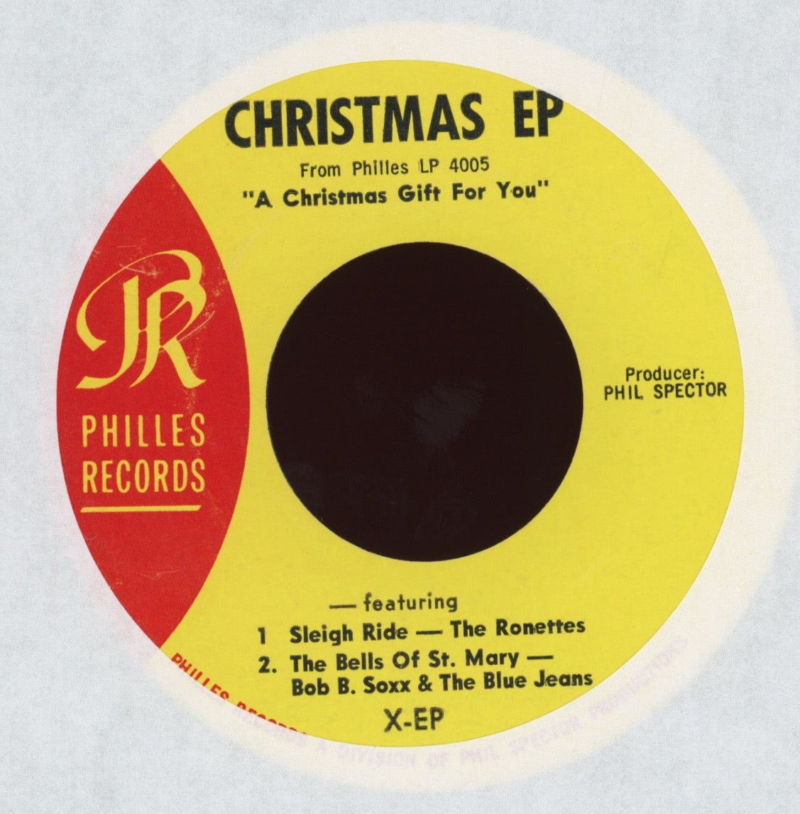 Various - Christmas EP on Philles Ronettes Darlene Love Promo R&B Christmas 45