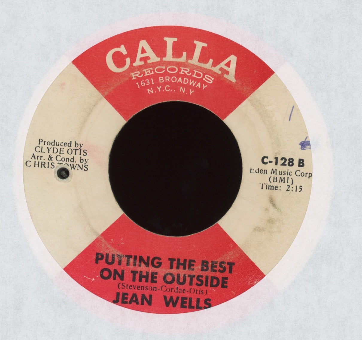 Jean Wells - After Loving You on Calla Northern Soul 45