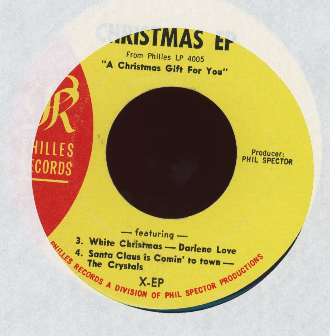 Various - Christmas EP on Philles Ronettes Darlene Love Promo R&B Christmas 45