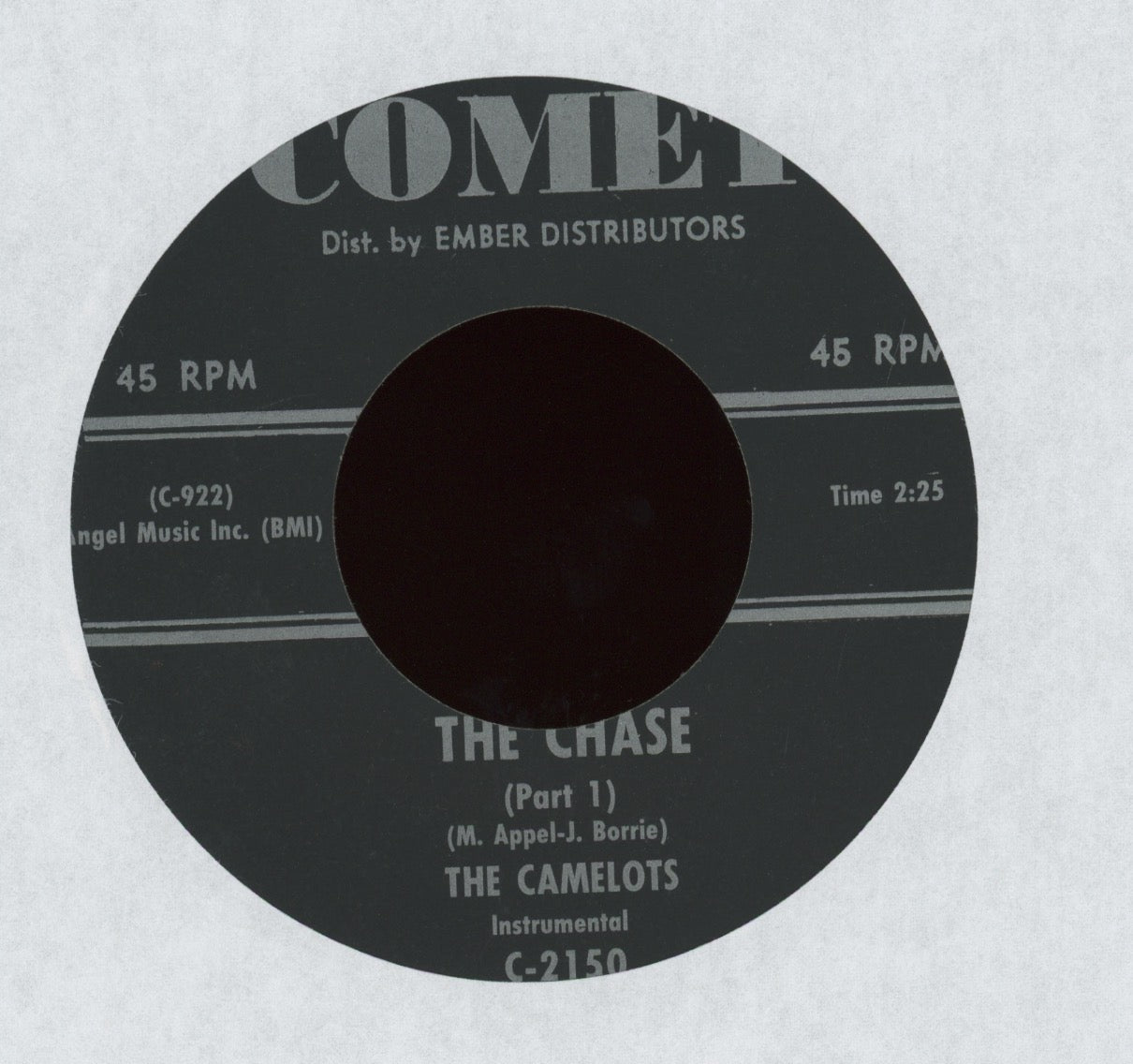 The Camelots - The Chase on Comet R&B 45