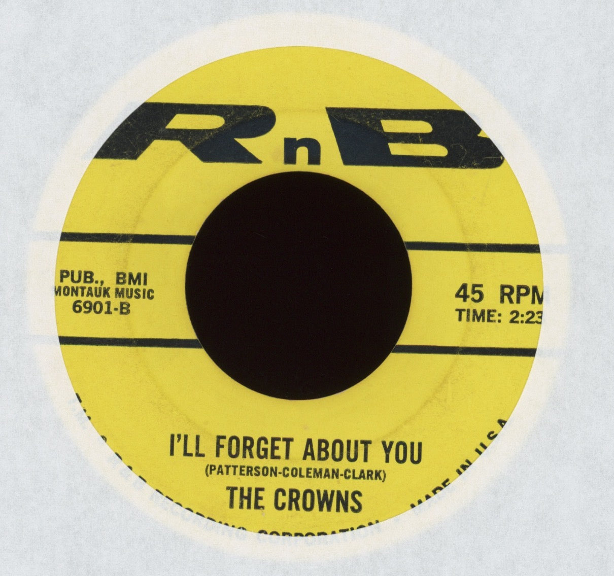 The Five Crowns - Kiss And Make Up / I'll Forget About You on RnB R&B 45