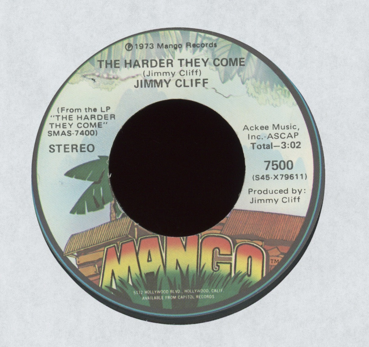 Jimmy Cliff - You Can Get It If You Really Want / The Harder They Come on Mango Reggae 45