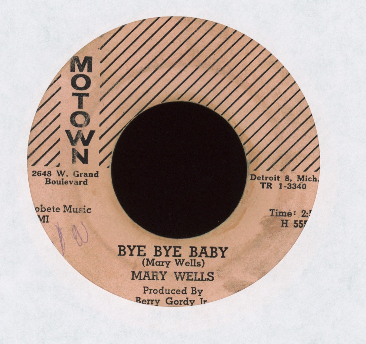 Mary Wells - Bye Bye Baby / Please Forgive Me on Motown Northern Soul 45