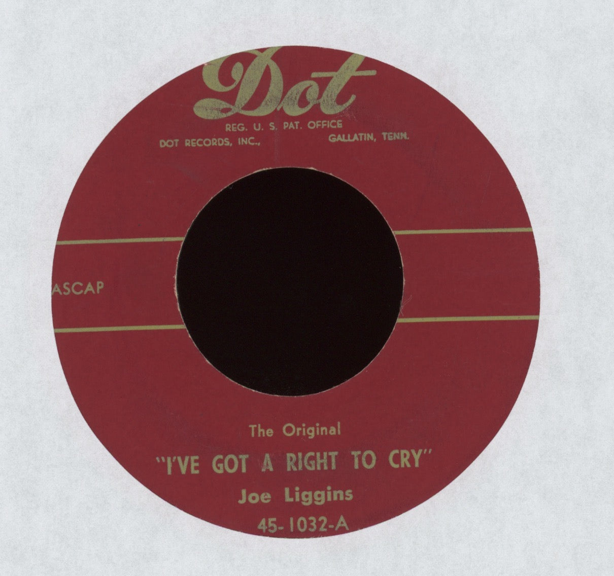 Joe Liggins - I've Got A Right To Cry / Last Night Blues on Dot Blues 45