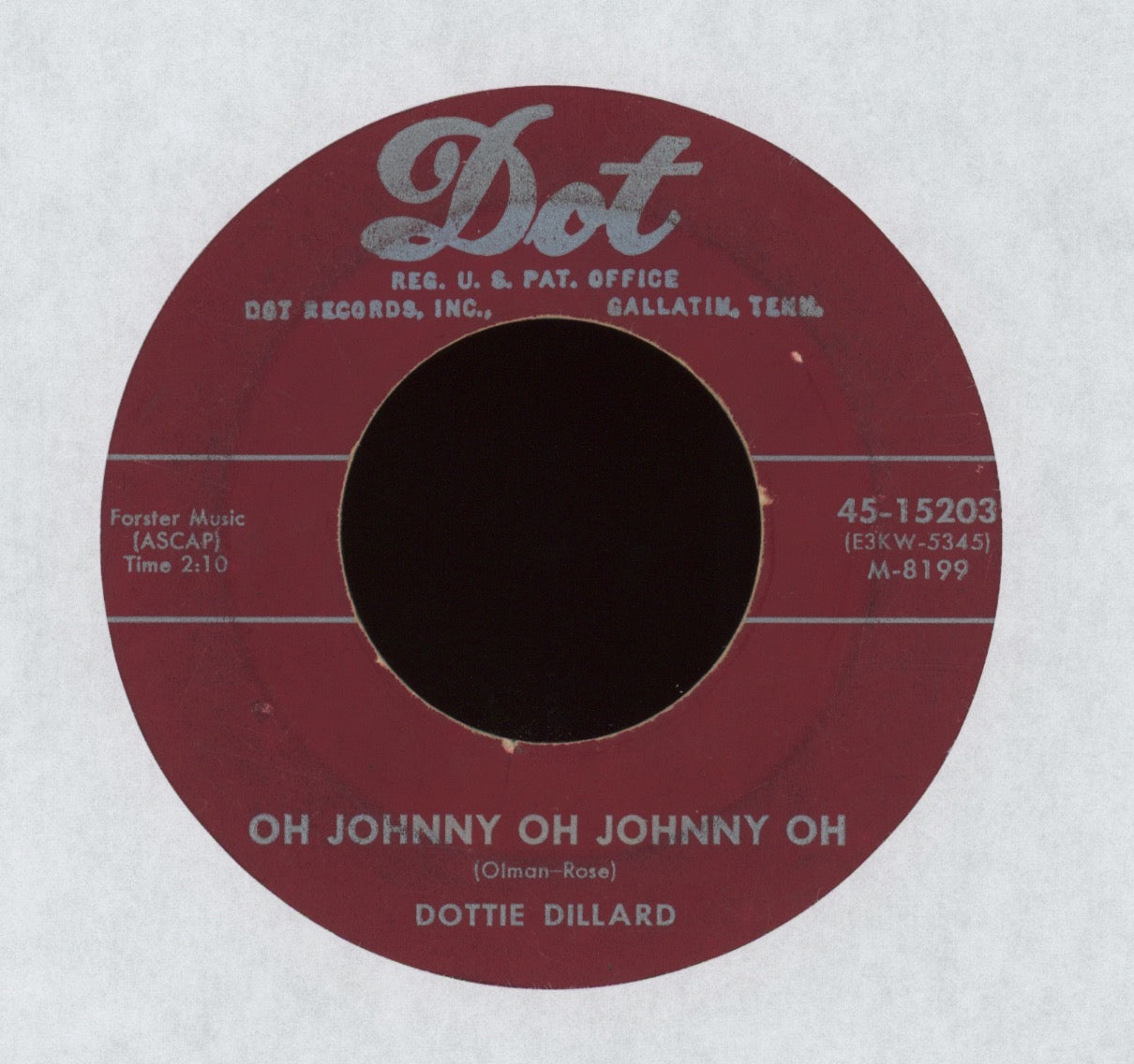 Dottie Dillard - Oh Johnny Oh Johnny Oh on Dot Rockabilly 45