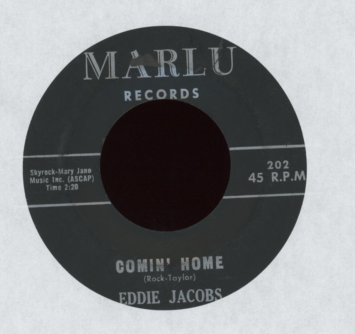 Eddy Jacobs - Peter Cottontail / Comin' Home on Marlu R&B Popcorn 45