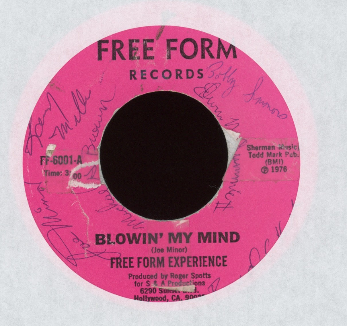 Free Form Experience - Blowin' My Mind on Free Form Records Sweet Soul Funk 45