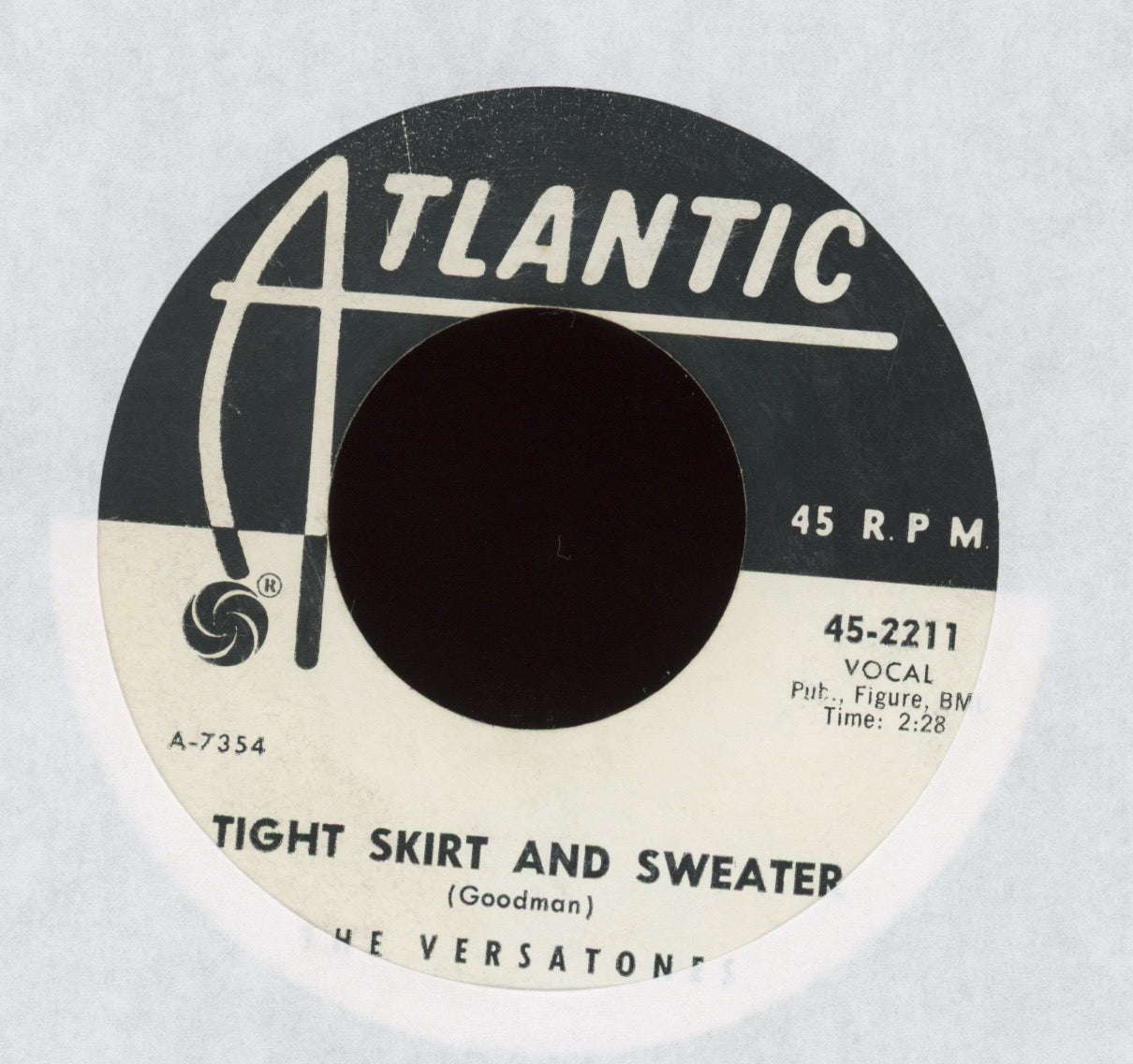 The Versatones - Tight Skirt And Sweater / Bila on Atlantic Promo R&B 45