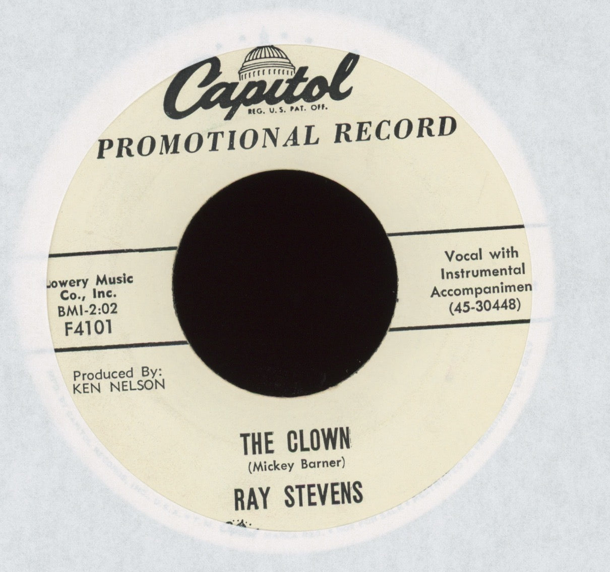 Ray Stevens - The Clown / School on Capitol Promo 45