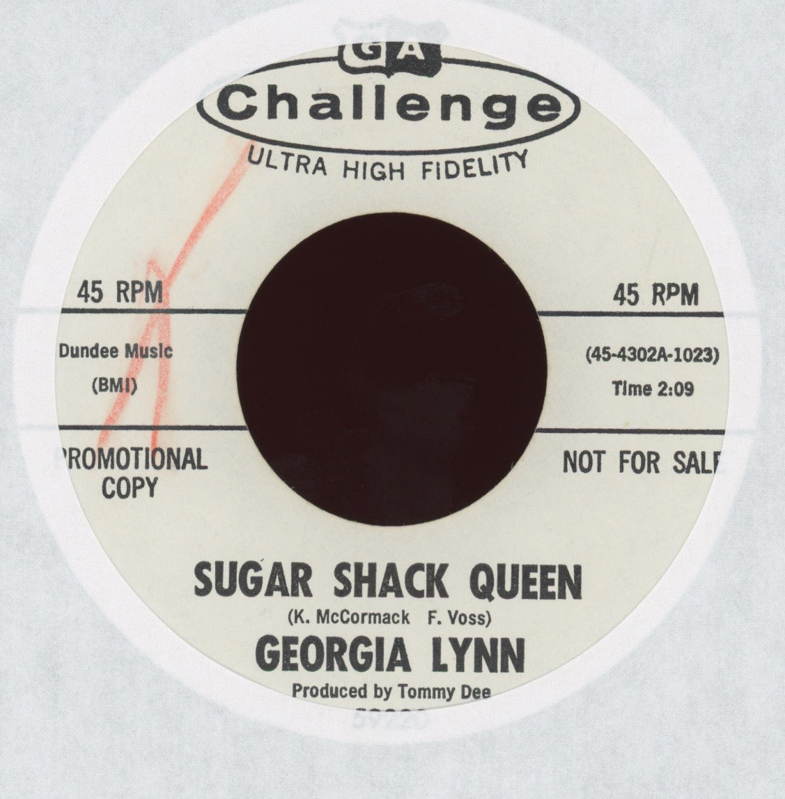 Georgia Lynn - Sugar Shack Queen on Challenge Promo R&B 45