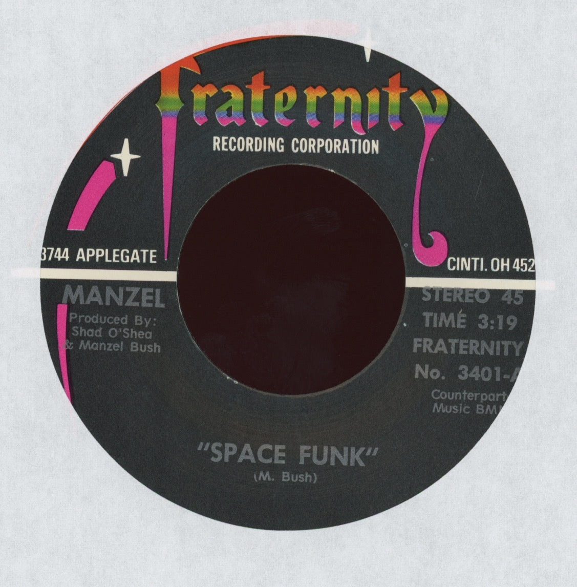 Manzel - Space Funk on Fraternity Funk 45