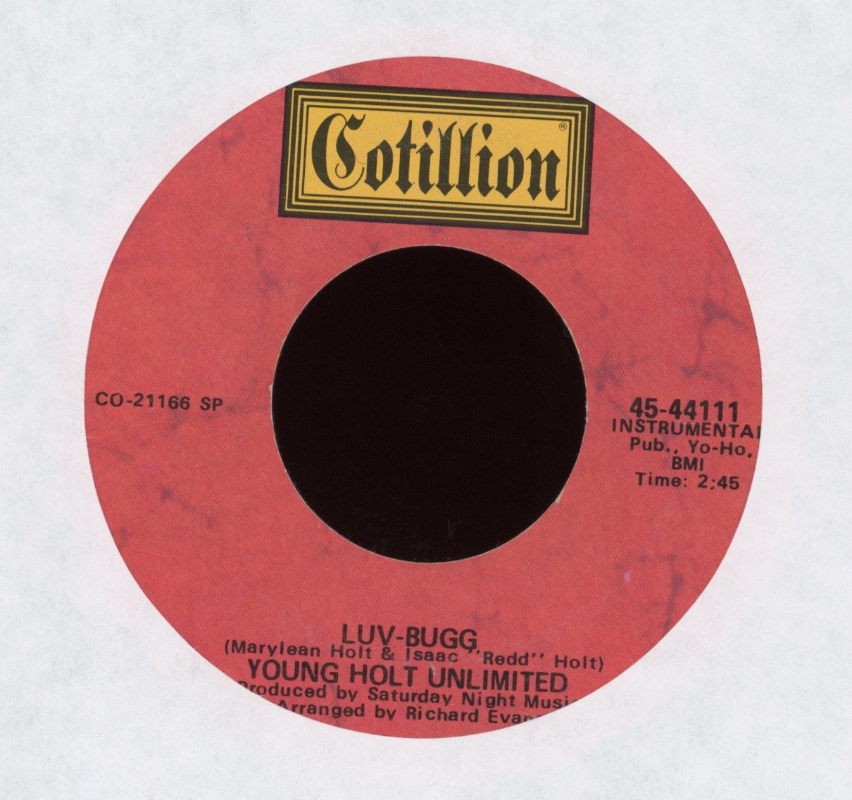 Young Holt Unlimited - Luv-Bugg / Wah Wah Man on Cotillion Funk 45