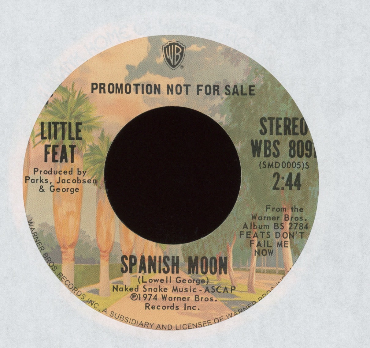 Little Feat - Spanish Moon on Atlantic Promo Rock 45