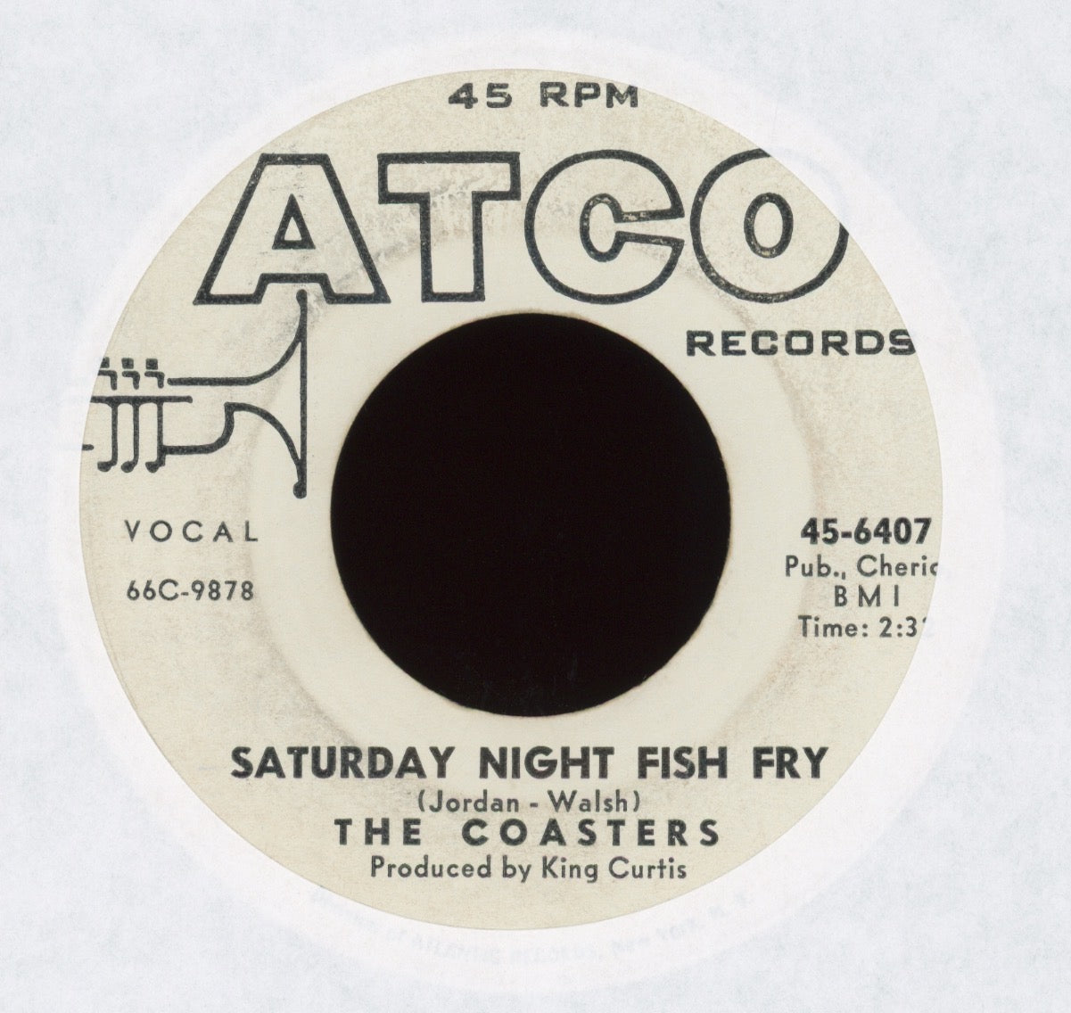 The Coasters - Saturday Night Fish Fry on ATCO Promo Doo Wop R&B 45