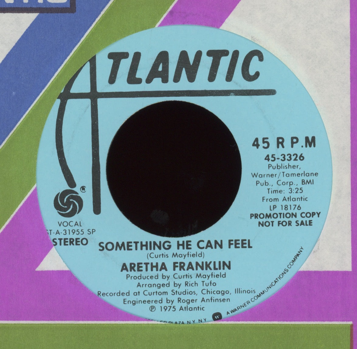 Aretha Franklin - Something He Can Feel on Atlantic Promo Soul 45