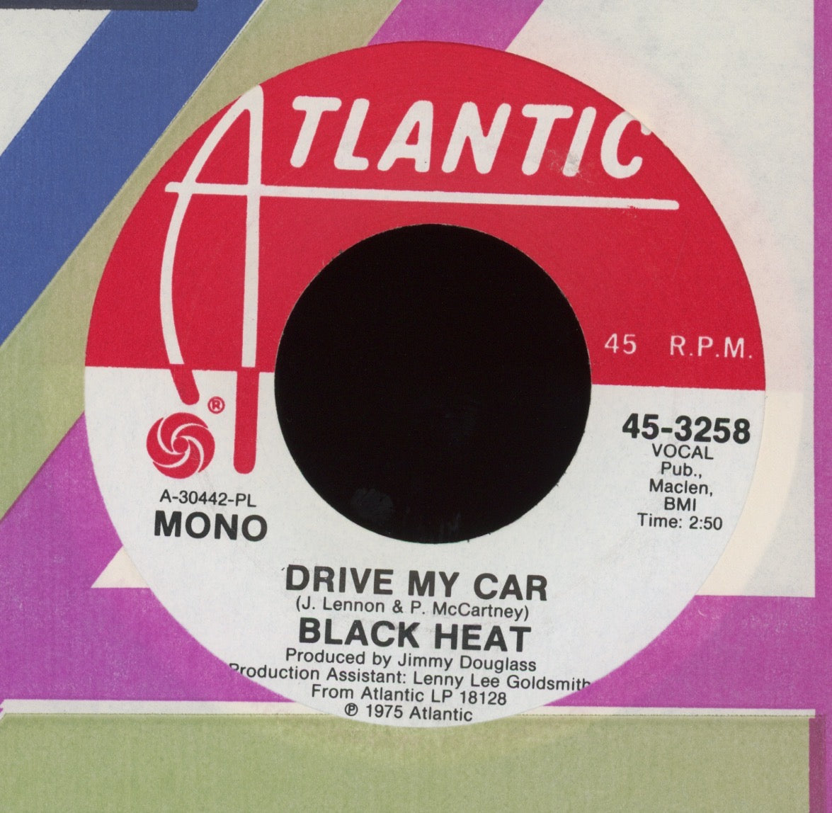 Black Heat - Drive My Car on Atlantic Promo Soul 45