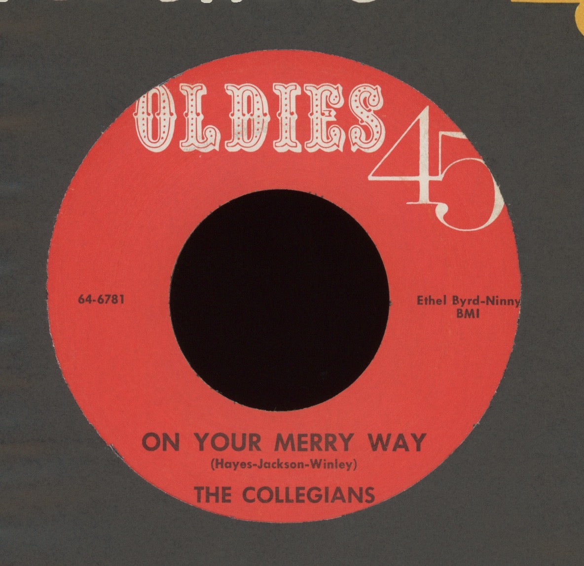 The Collegians - Zoom Zoom Zoom / On Your Merry Way on Oldies 45 Doo Wop 45 Reissue