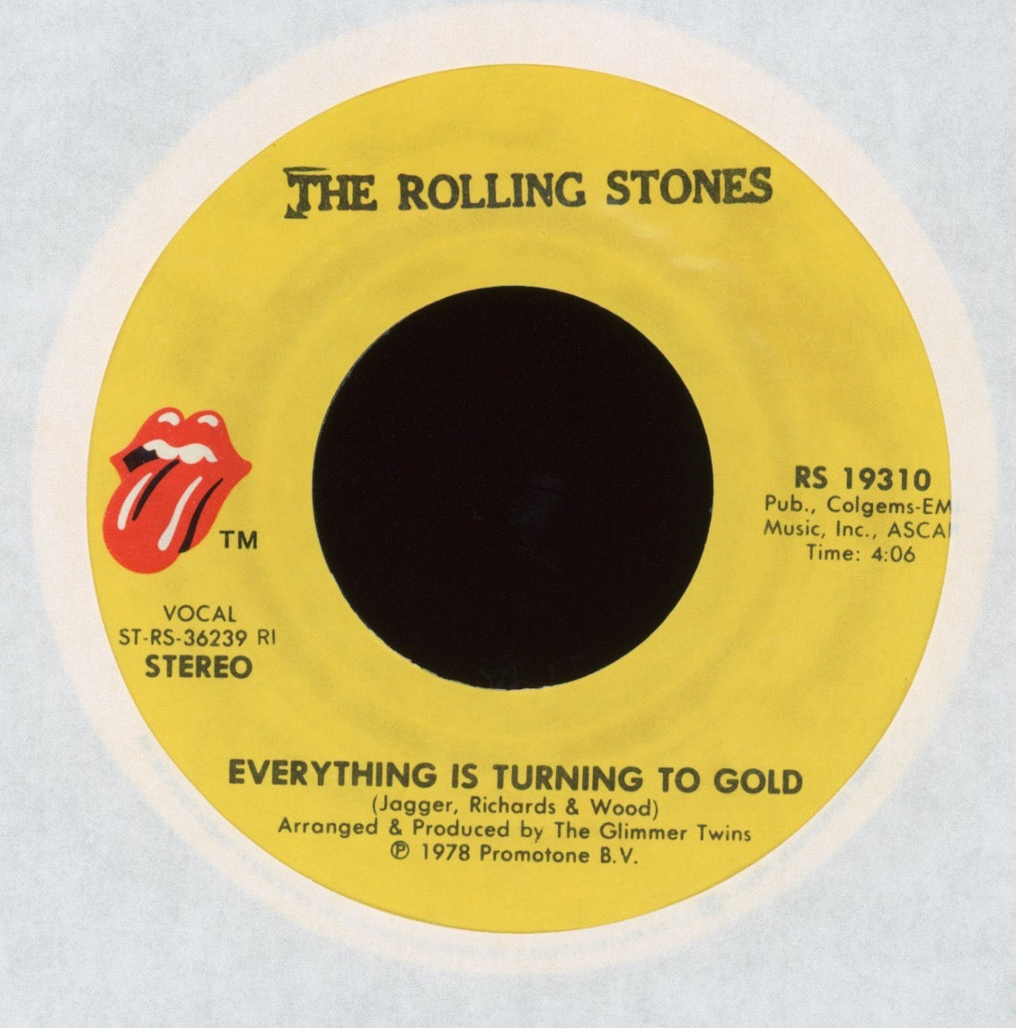 The Rolling Stones - Shattered on Rolling Stones Records Rock 45