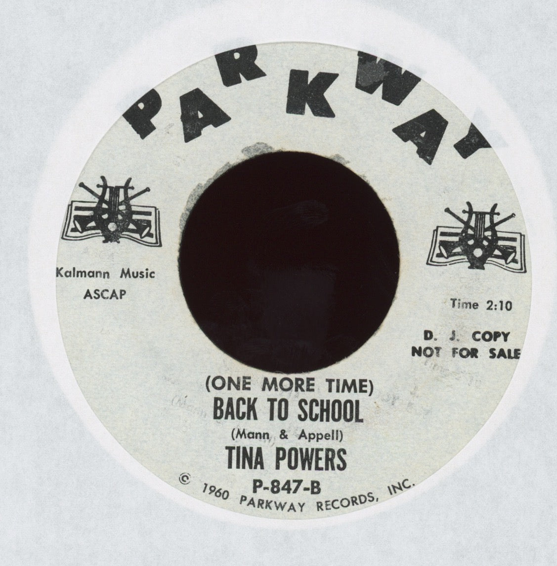 Tina Powers - Making Up Is Fun To Do on Parkway Promo Teen Pop Answer Song 45