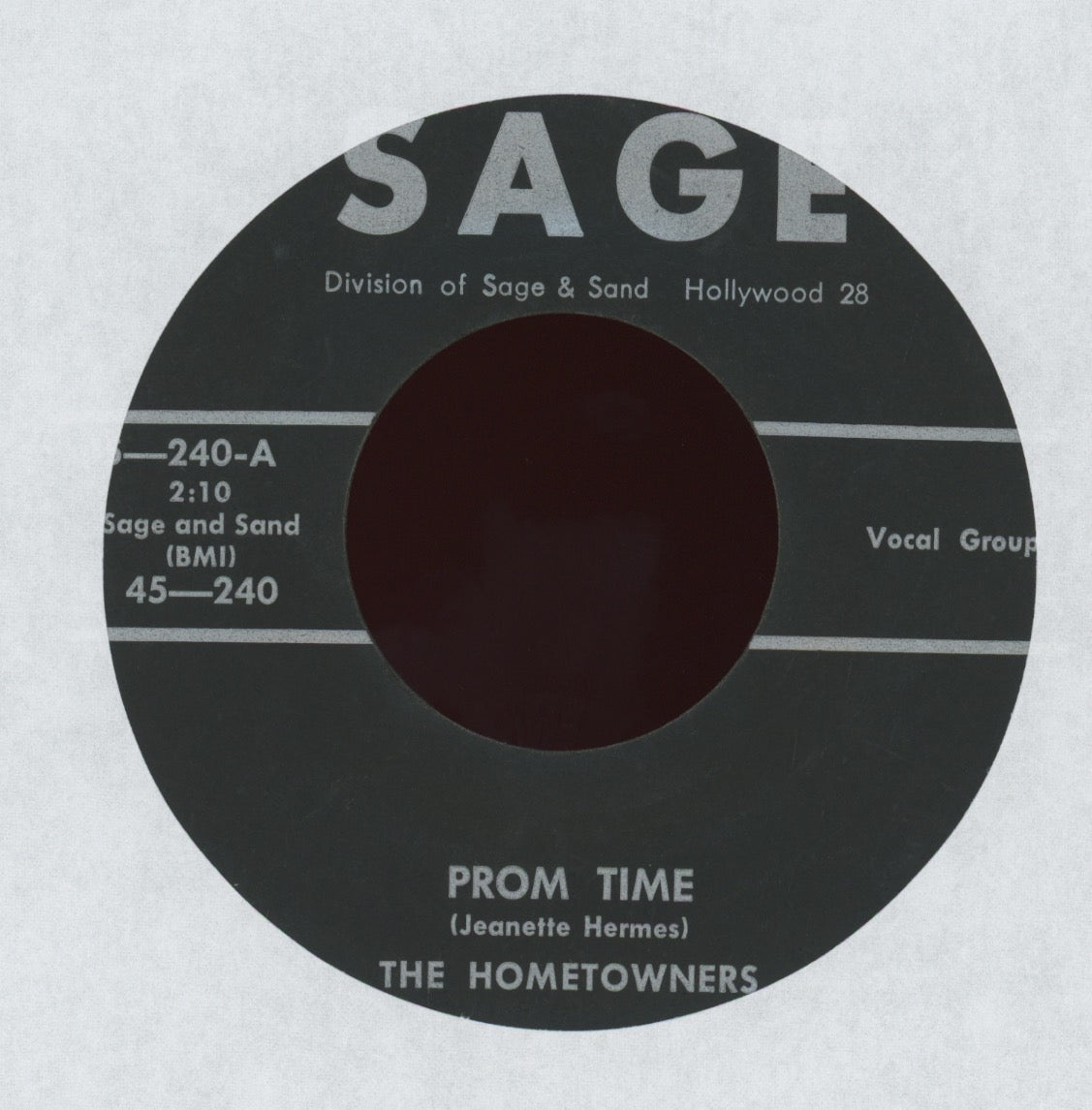 The Hometowners - Shadrack on Sage R&B Popcorn 45