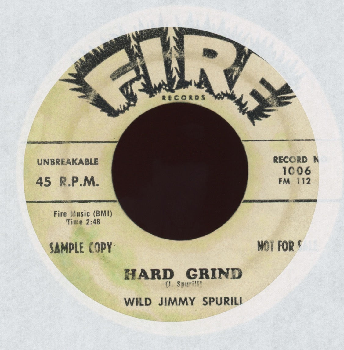 Wild Jimmy Spruill - Hard Grind on Fire Promo R&B 45