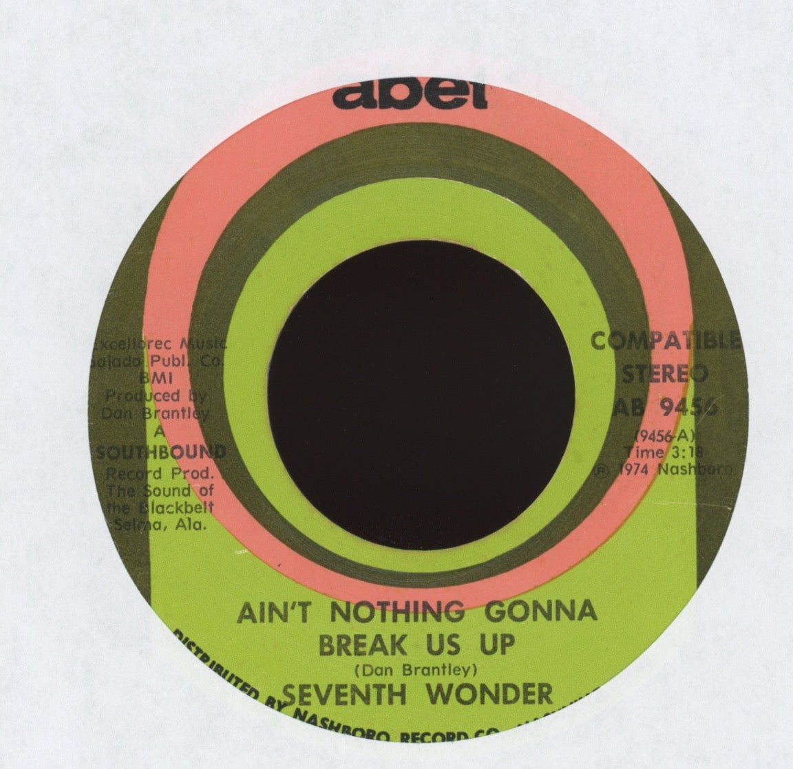 7th Wonder - Ain't Nothing Gonna Break Us Up on Abet Sweet Soul 45