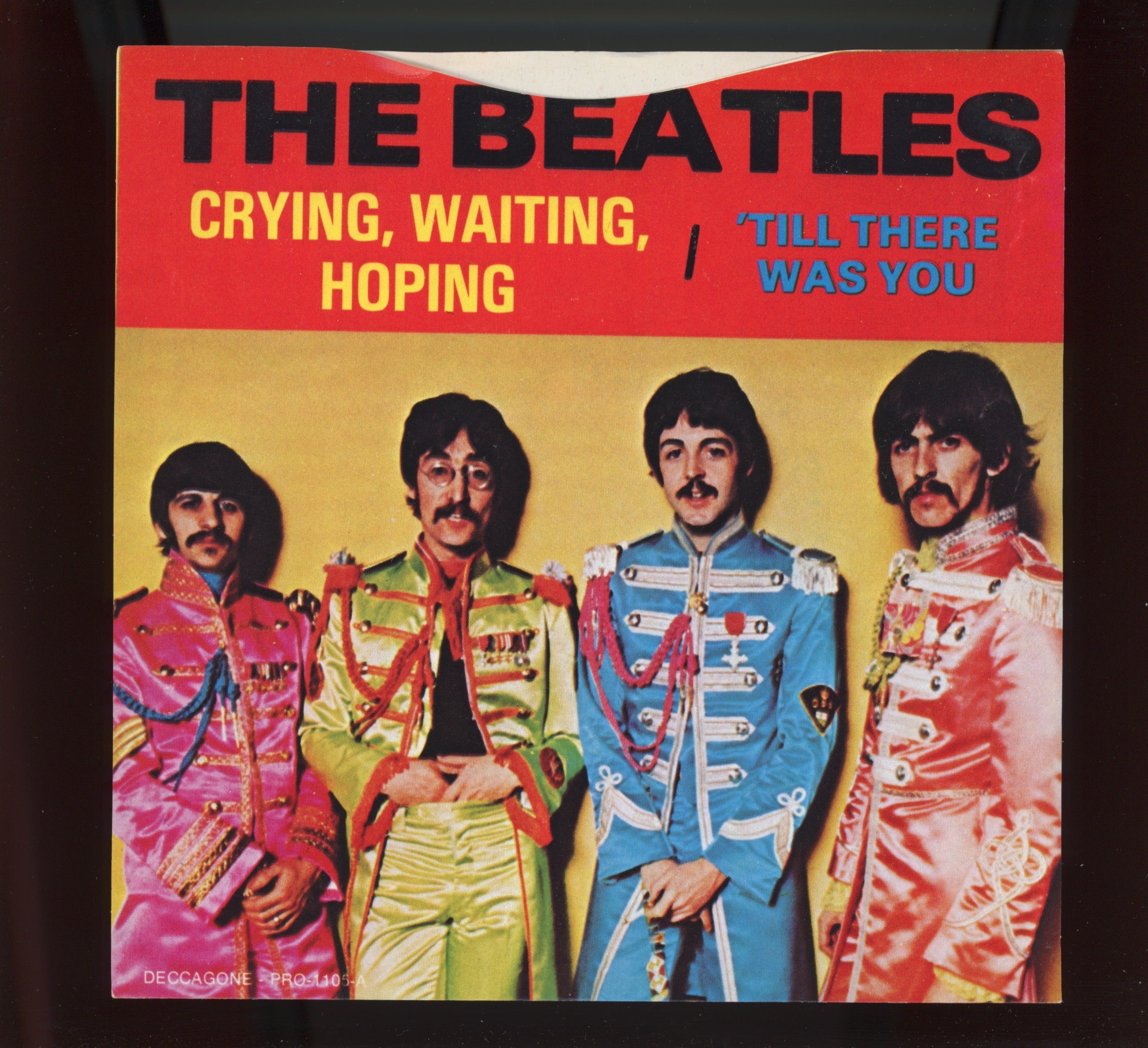 The Beatles - Crying, Waiting, Hoping on Deccagone Unofficial Green Vinyl 45 With Picture Sleeve