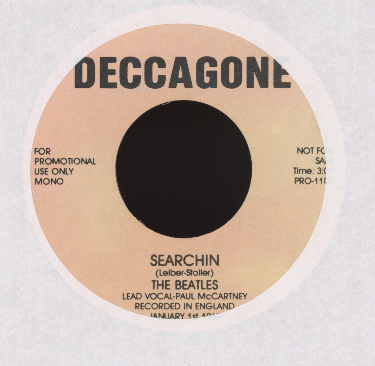 The Beatles - Searchin' / Like Dreamers Do on Deccagone Red Vinyl 45 With Picture Sleeve