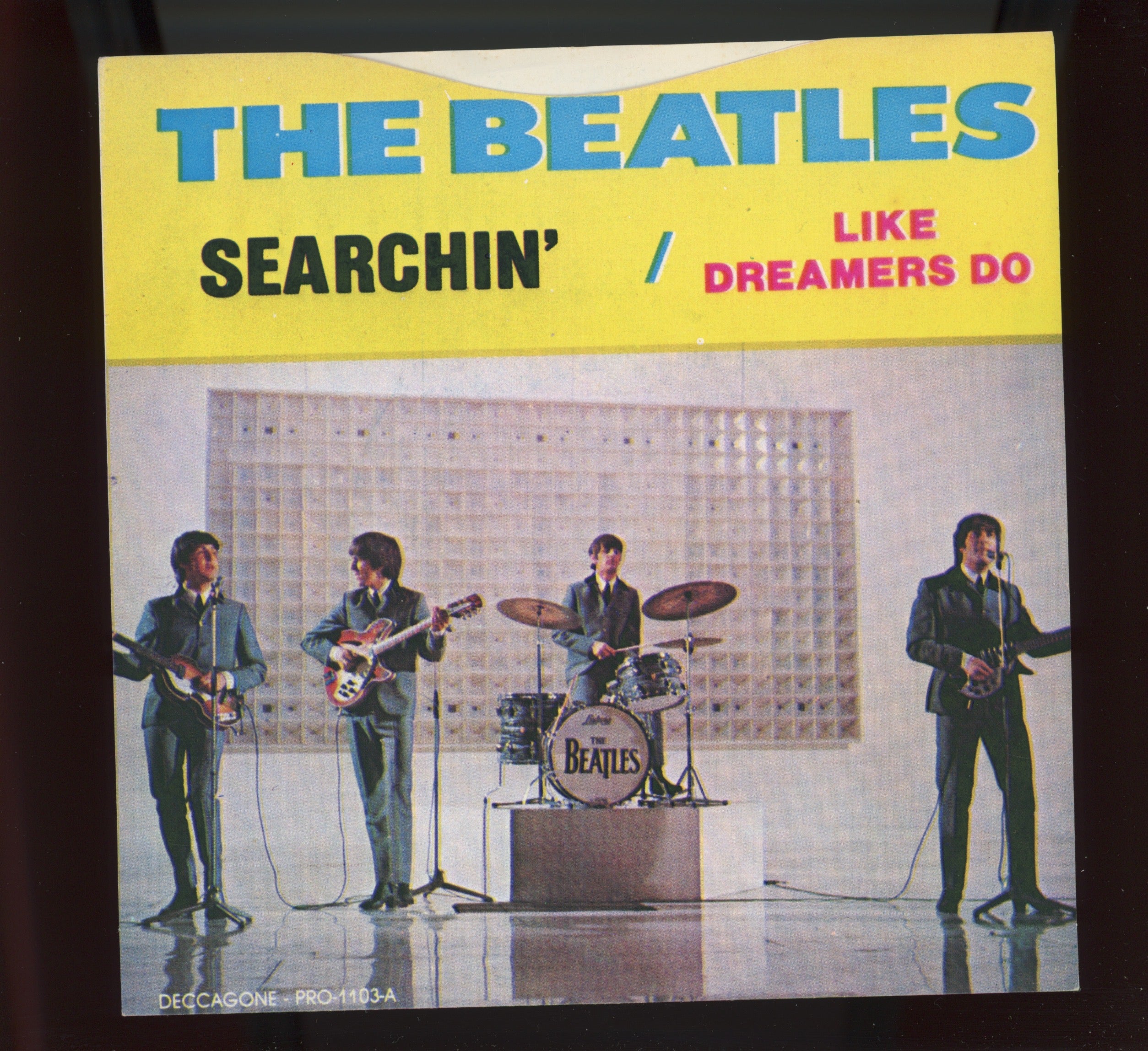 The Beatles - Searchin' / Like Dreamers Do on Deccagone Red Vinyl 45 With Picture Sleeve