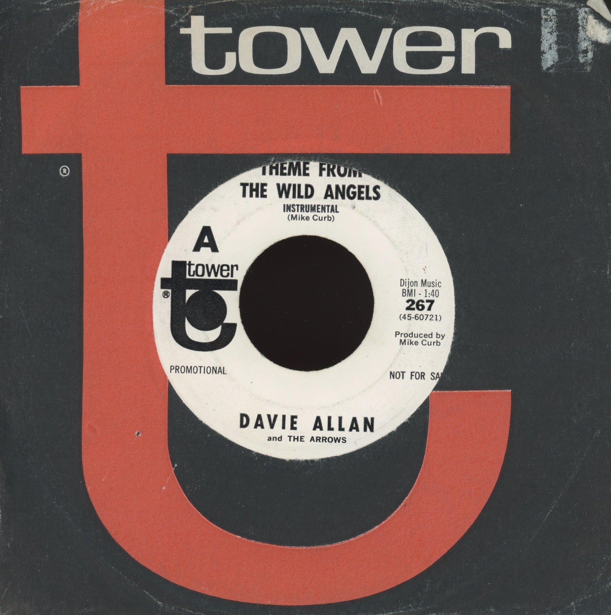 Davie Allan & The Arrows - U.F.O. on Tower Promo Instro Halloween Garage 45