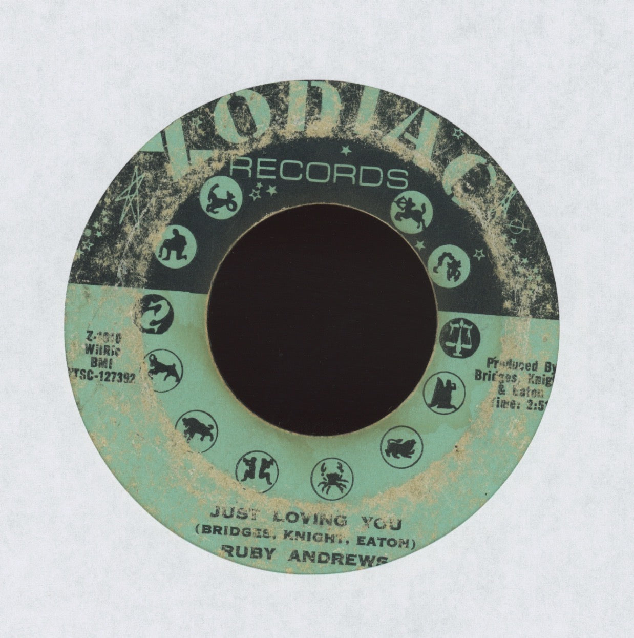 Ruby Andrews - Just Loving You on Zodiac Northern Soul 45