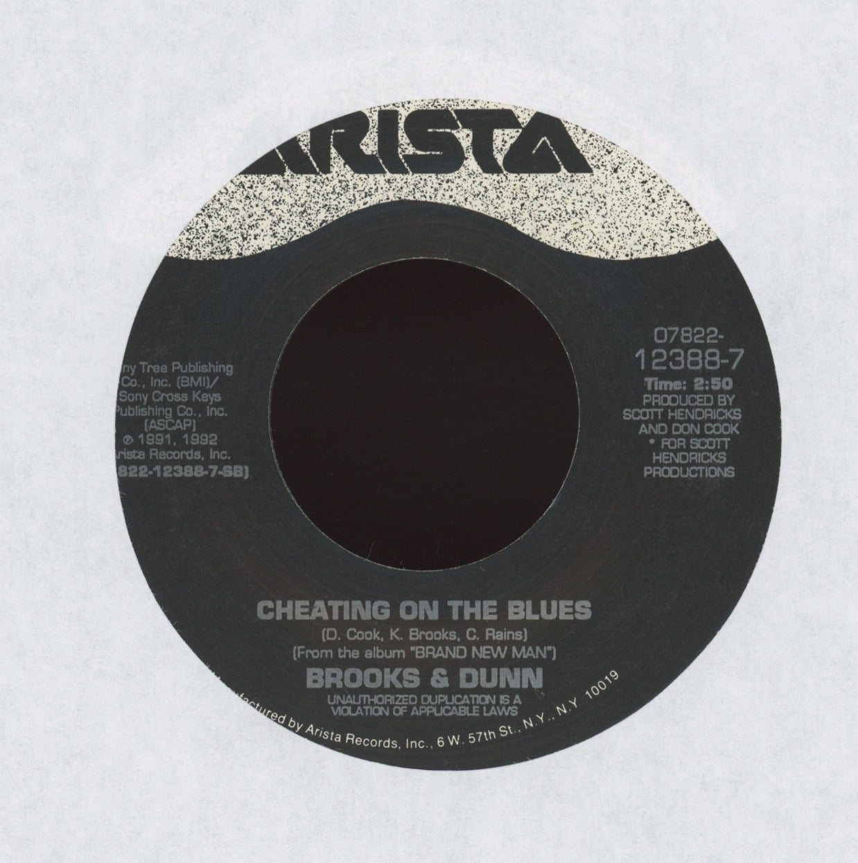 Brooks & Dunn - Neon Moon on Arista Country 45