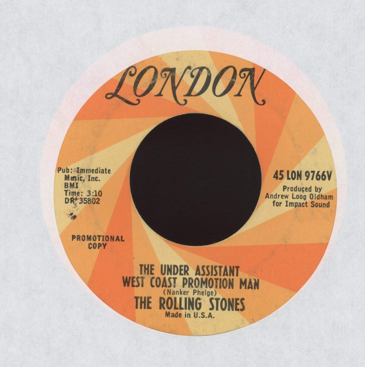 The Rolling Stones - (I Can't Get No) Satisfaction on London Promo Rock 45