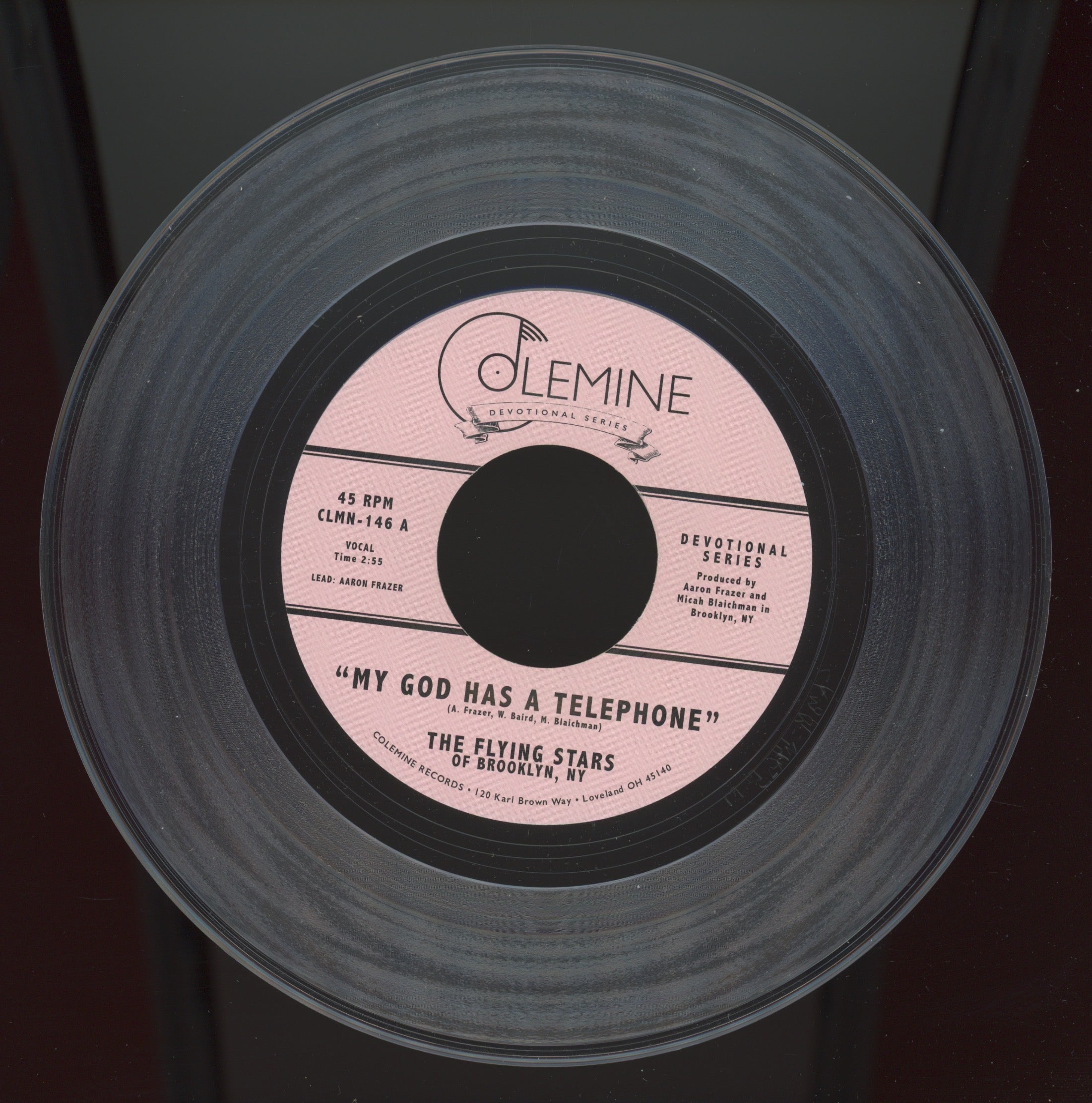 The Flying Stars of Brooklyn, NY - My God Has A Telephone on Colemine Clear Vinyl Gospel Soul 45