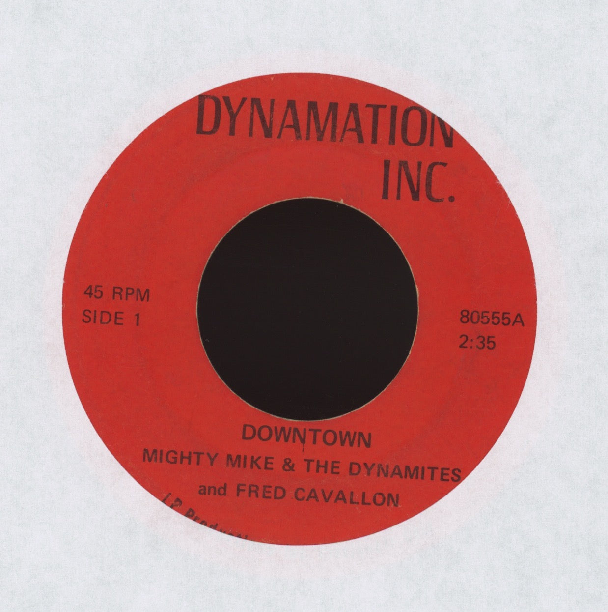 Mighty Mike & The Dynamites - Downtown on Dynamation Inc. Soul Pop 45