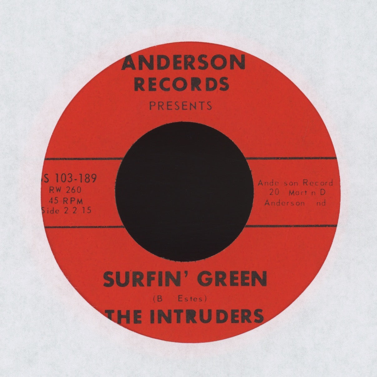 The Intruders - The Intruder on Anderson Instro Surf 45