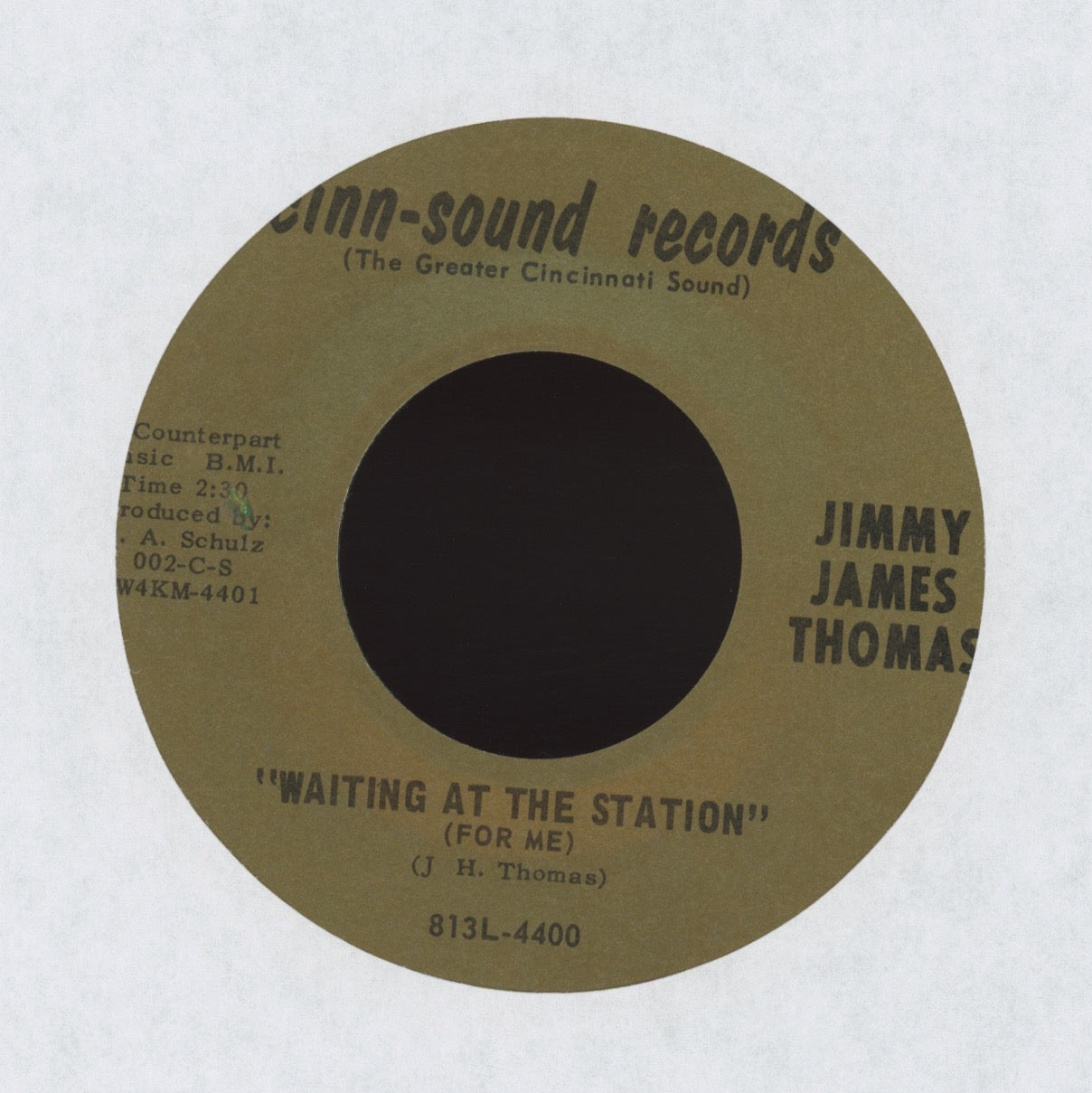 Jimmy James Thomas - I Can't Dance on Cinn-Sound Soul Funk 45