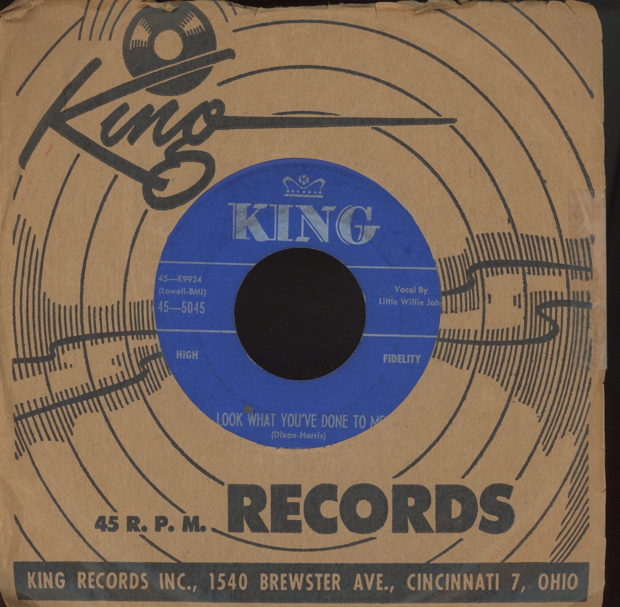 Little Willie John - Look What You've Done To Me on King New Breed R&B 45