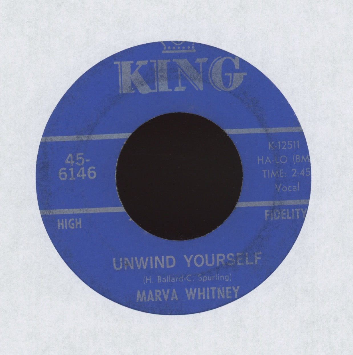 Marva Whitney - Unwind Yourself on King Funk 45