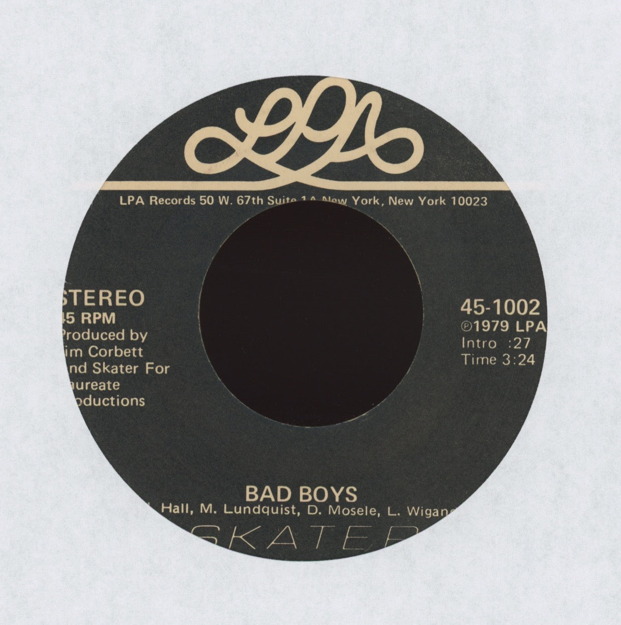 Skater - Bad Boys on LPA Hard Rock 45